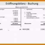 Sensationell 15 Eröffnungsbilanz Vorlage