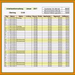 Sensationell 18 Arbeitszeitnachweis Vorlage Kostenlos