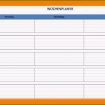 Sensationell 9 Wochenplan Excel Vorlage