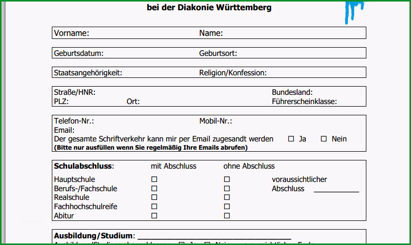bewerbungsbogen ausfuellen aber wie