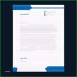 Sensationell Blau Details Briefkopf Vorlage