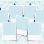 Sensationell Blue Damask Collage Template Vector Art &amp; Graphics