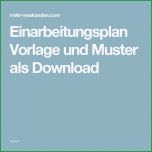 Sensationell Einarbeitungsplan Vorlage Und Muster Als Download