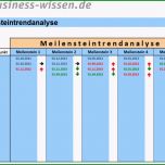 Sensationell Meilensteintrendanalyse Im Projektmanagement – Excel