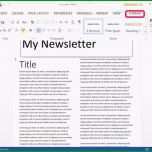 Sensationell Newsletter Vorlage Word – Wordde