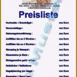 Sensationell Preisliste Nagelstudio Vorlage