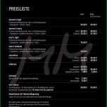 Sensationell Preisliste Vorlage Friseur Befriedigend Preisliste Mit