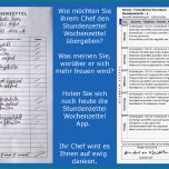 Sensationell Stundenzettel Einfach Easy