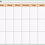 Sensationell Wochenplan Vorlage