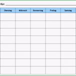 Sensationell Wochenplan Vorlage