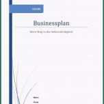 Toll Besten Der Businessplan Deckblatt
