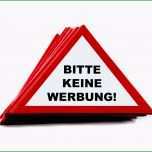 Toll Bitte Keine Werbung Vorlage