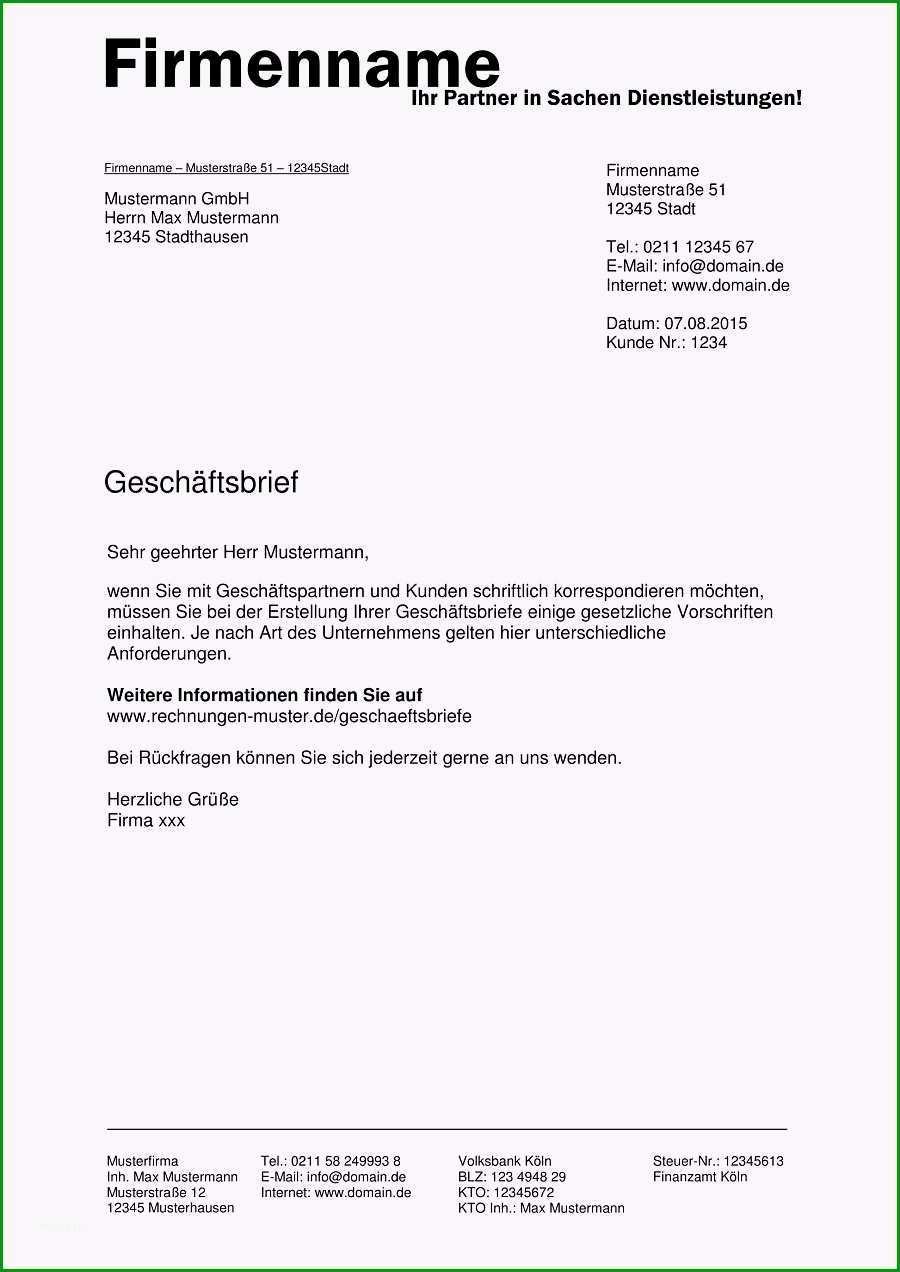 brief aufsetzen