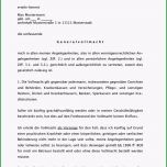 Toll Generalvollmacht Ausführlich Muster Zum Downloaden