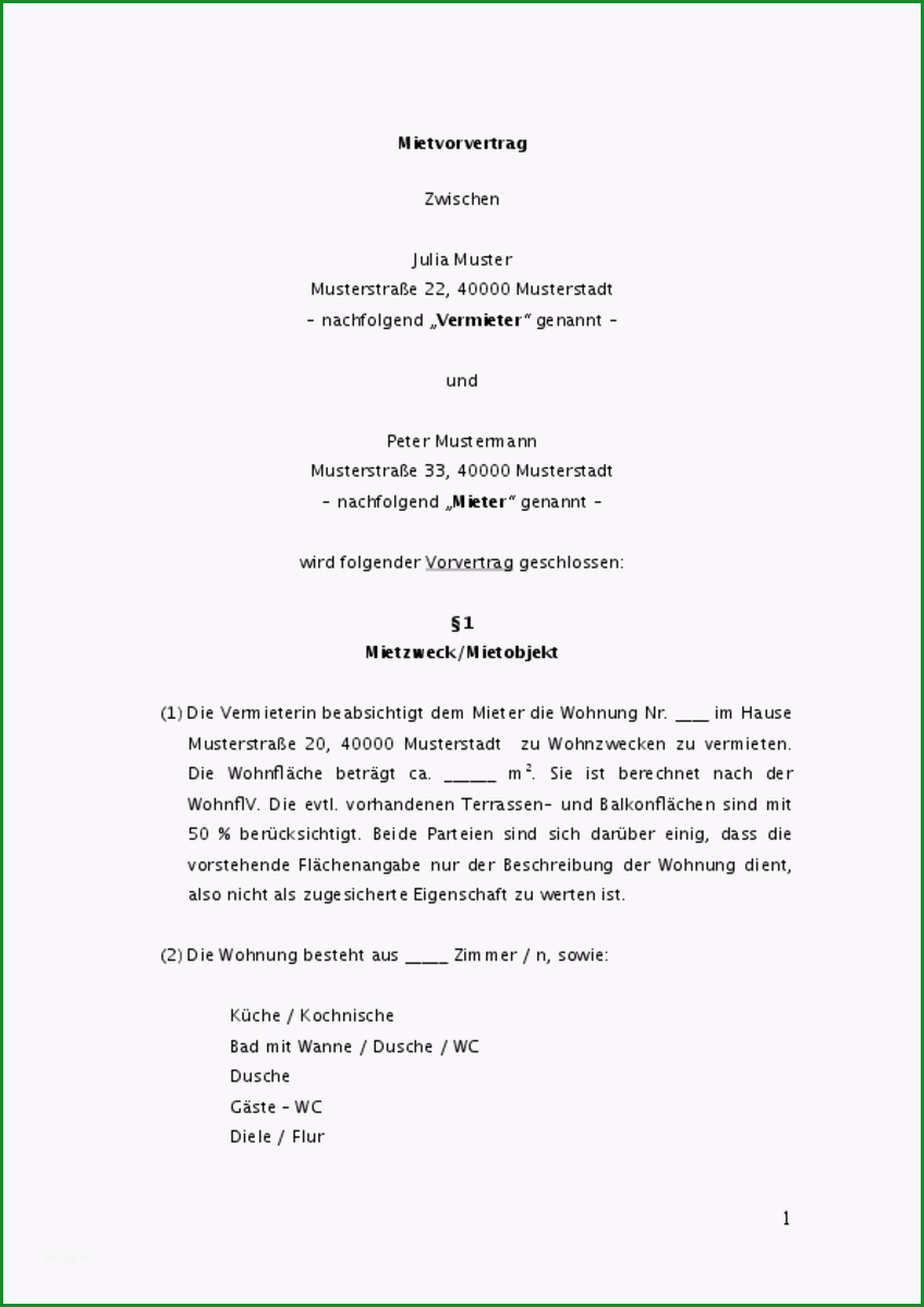 gewerbe untermietvertrag gewerberaum