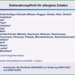 Toll Kennzeichnung Allergene Vorlage