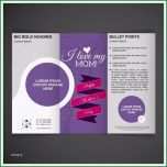 Toll Muttertag Vector Trifold Broschüre Vorlage