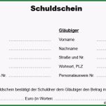 Toll Schuldschein Vordruck Pdf Download