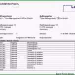Toll Stundennachweis Für Dienstleistungen Erstellen