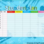 Toll Stundenplan Vorlage