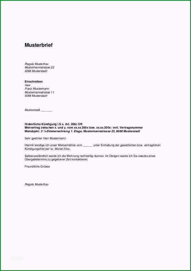 wohnungskundigung vorlage kostenlos