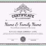 Toll Zertifikat Vorlage Vektordesign Stock Vektor Art Und Mehr