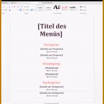 Überraschen 10 Word Vorlage Speisekarte