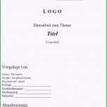 Überraschen 15 Facharbeit Deckblatt Vorlage Word