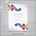 Überraschen Broschüre Vorlage Mit Quadraten