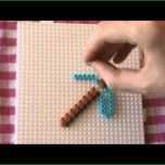 Überraschen Bügelperlen Vorlage Minecraft 3 Hacke Perler Beads