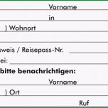 Überraschen Der Notfallausweis Mit Integriertem organspendeausweis