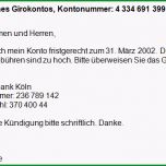 Überraschen Girokonto Kündigen Konto Auflösen formular Vorlage