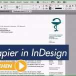 Überraschen Indesign Tutorial Professionelles Briefpapier Erstellen