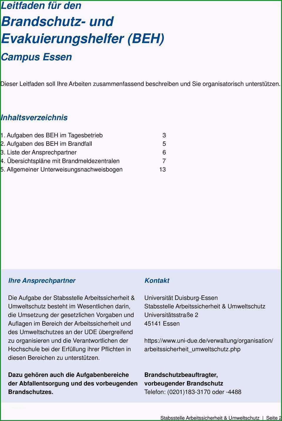 Überraschen Leitfaden Für Den Brandschutz Und Evakuierungshelfer