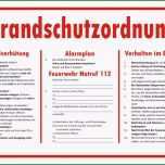 Überraschen Pin Aushang Brandschutzordnung Teil A Gratis Vorlage On