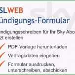 Überraschen Sky Kündigung Vorlage Zum Ausdrucken