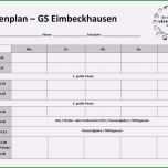 Überraschen Stundenplan Vorlage Grundschule Beste Großzügig