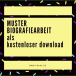 Ungewöhnlich Biografiearbeit Muster