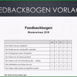 Ungewöhnlich Feedbackbogen Vorlage Im Word format