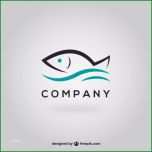Ungewöhnlich Fisch Logo Vorlage