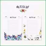 Ungewöhnlich Floral to Do List Designs Vector