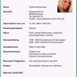 Ungewöhnlich Ideal Tabellarischer Lebenslauf Muster Uni Tabellarischer
