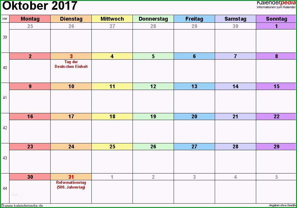 lernplan vorlage excel schon kalender oktober 2017 als pdf vorlagen