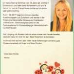 Ungewöhnlich Steckbrief Kindergarten Erzieherin Inspiration Muster