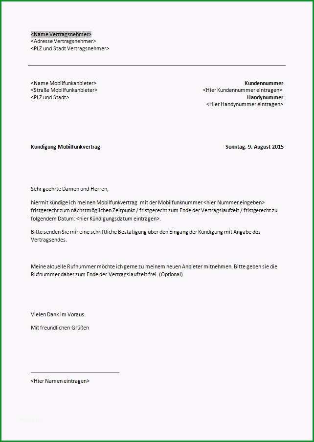 vorlage wohnungskundigung