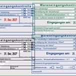 Ungewöhnlich Warenkontrollstempel Warenannahmestempel Muster