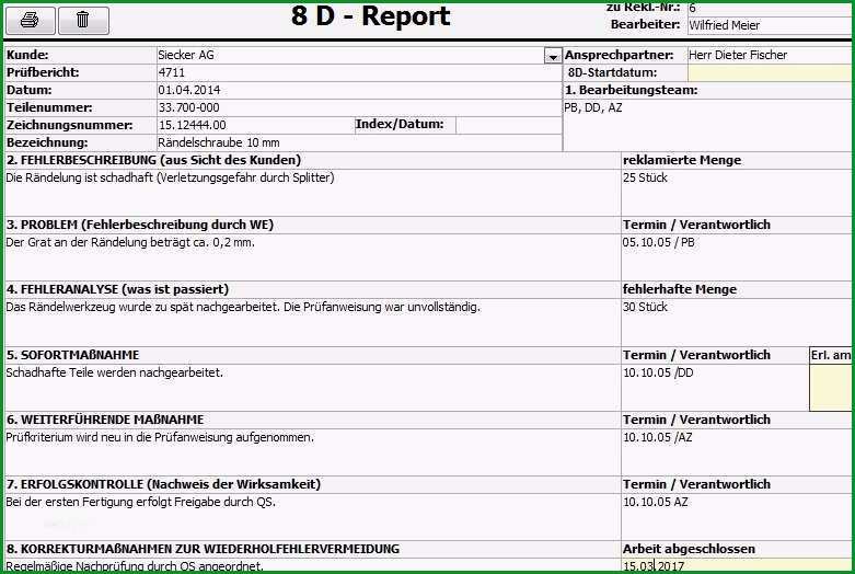 8d report vorlage erstaunlich reklamationsmanagement 8d report8d report vorlage