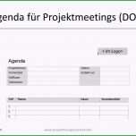 Unglaublich Agenda Für Projektmeetings Mit Vorlage Zum Download In