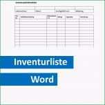 Unglaublich Gratis Inventurliste Zum Ausdrucken