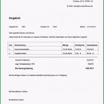 Unglaublich Kostenlose Angebotsvorlagen Word &amp; Excel Mit